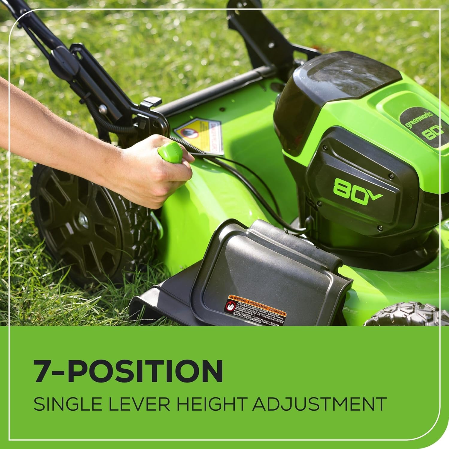 80V 21" Brushless 3-in-1 Push Lawn Mower w/ 4.0Ah Battery & Charger