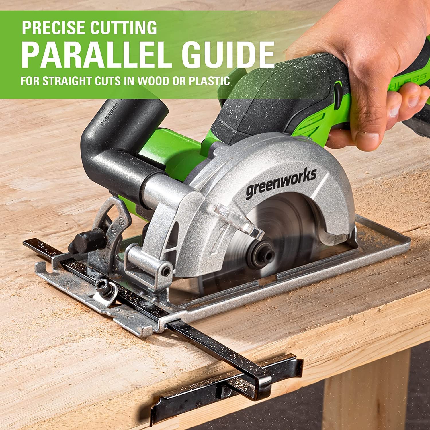 Greenworks 24V Brushless 6-1/2 Circular Saw Kit with 24V 2Ah Battery and Charger