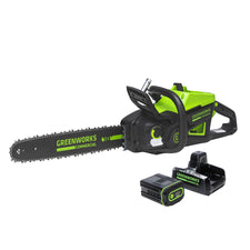 82V 18" 2.7kW Chainsaw w/ 4Ah Battery & Dual Port Charger