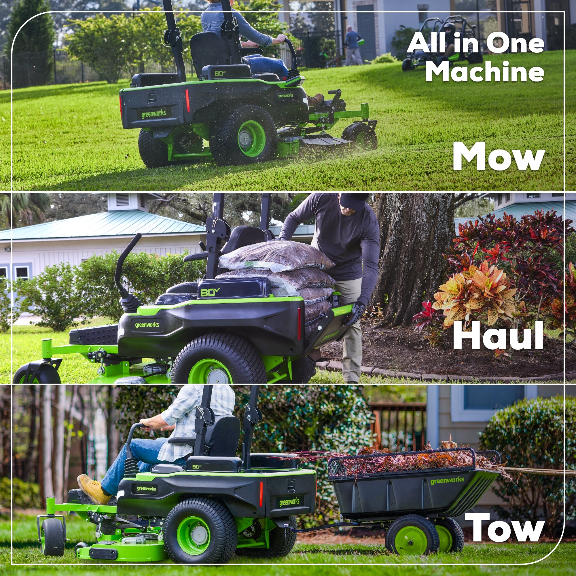 80V 54" MaximusZ Zero Turn Riding Mower with (2) 16.0 Ah & (1) 4.0 Ah Batteries and 1.5kW Charger