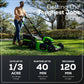 40V 20" Cordless Battery Push Mower 3pc Combo Kit w/ 4.0Ah Battery & Charger