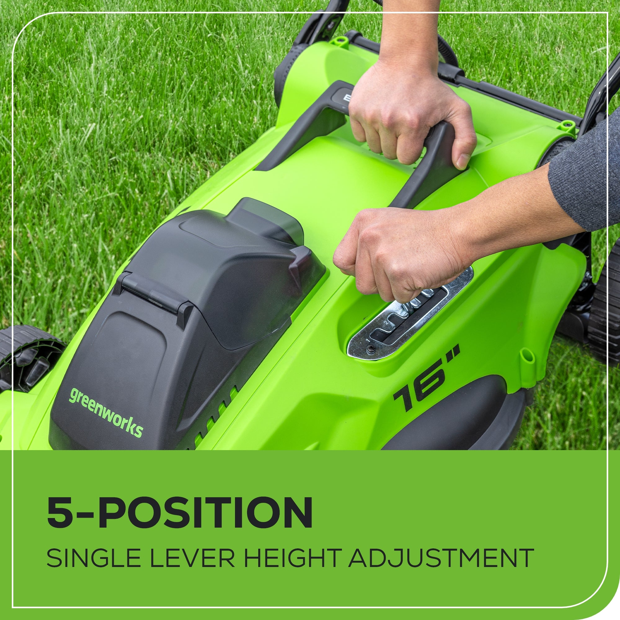 40V 16" Cordless Battery Brushless Push Lawn Mower w/ 4.0Ah Battery & Charger