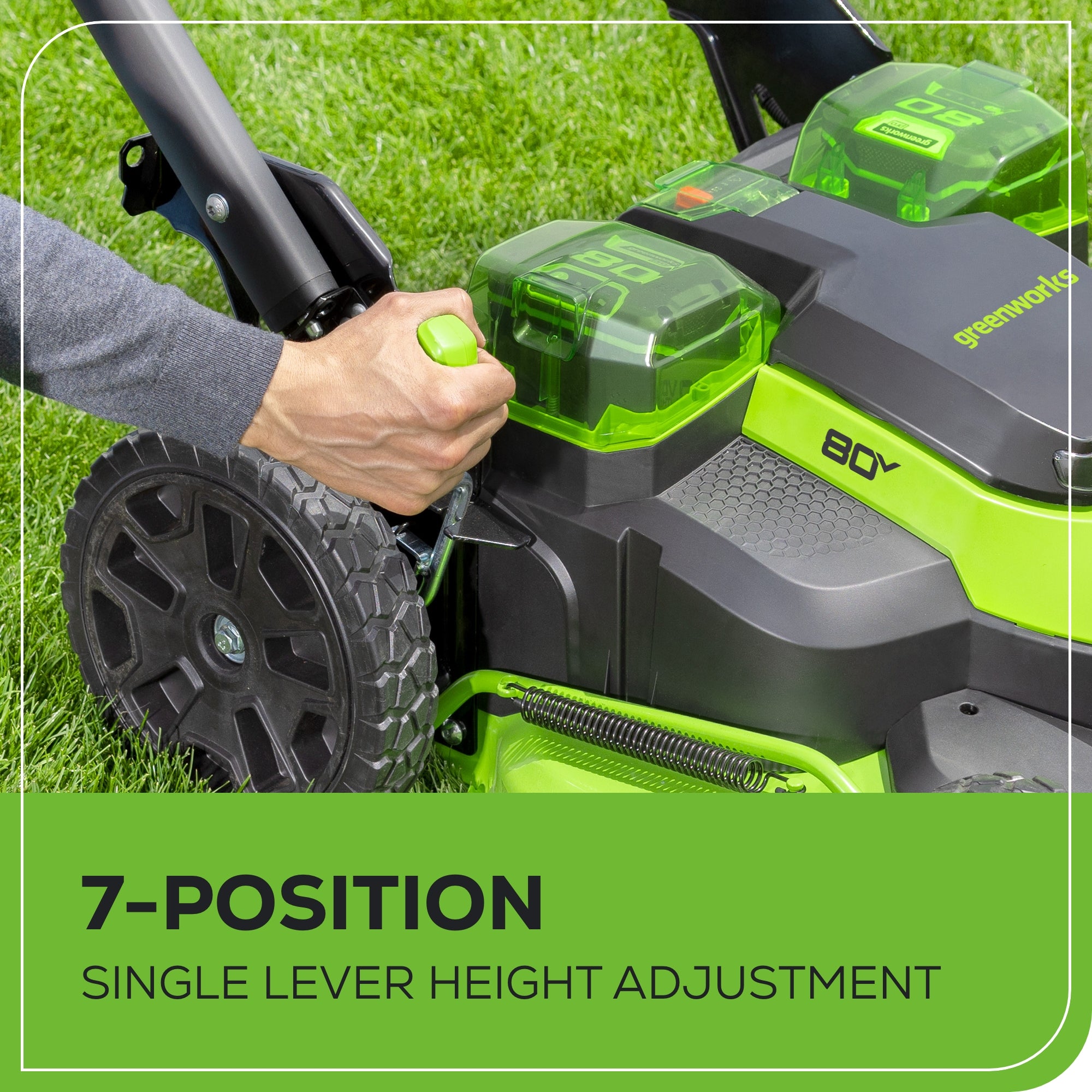 80V 25" Cordless Battery Dual Blade Self-Propelled Mower 3PC Combo Kit w/ (1) 4.0Ah Battery, (1) 2.5Ah & (2) Rapid Charger