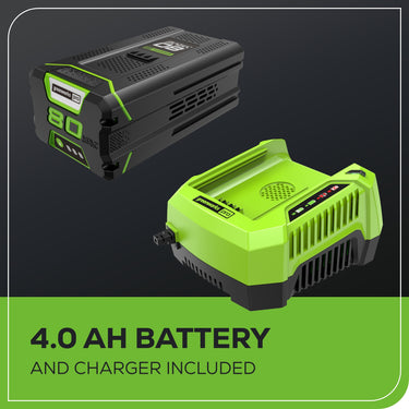 80V 21" GEN 2 Cordless Battery 4-in-1 Push Lawn Mower(Auto Switch) w/ 4.0Ah Battery & Charger