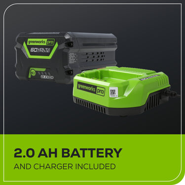 60V 8" Cordless Battery Edger w/ 2.0Ah Battery & Charger