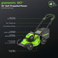 80V 21" Cordless Battery Self-Propelled Mower & Blower w/ 4.0Ah Battery & Rapid Charger