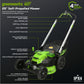 60V 25" Self-Propelled Lawn Mower 4-pc Combo Kit w/ (2) 4.0Ah Batteries and Dual Port Charger