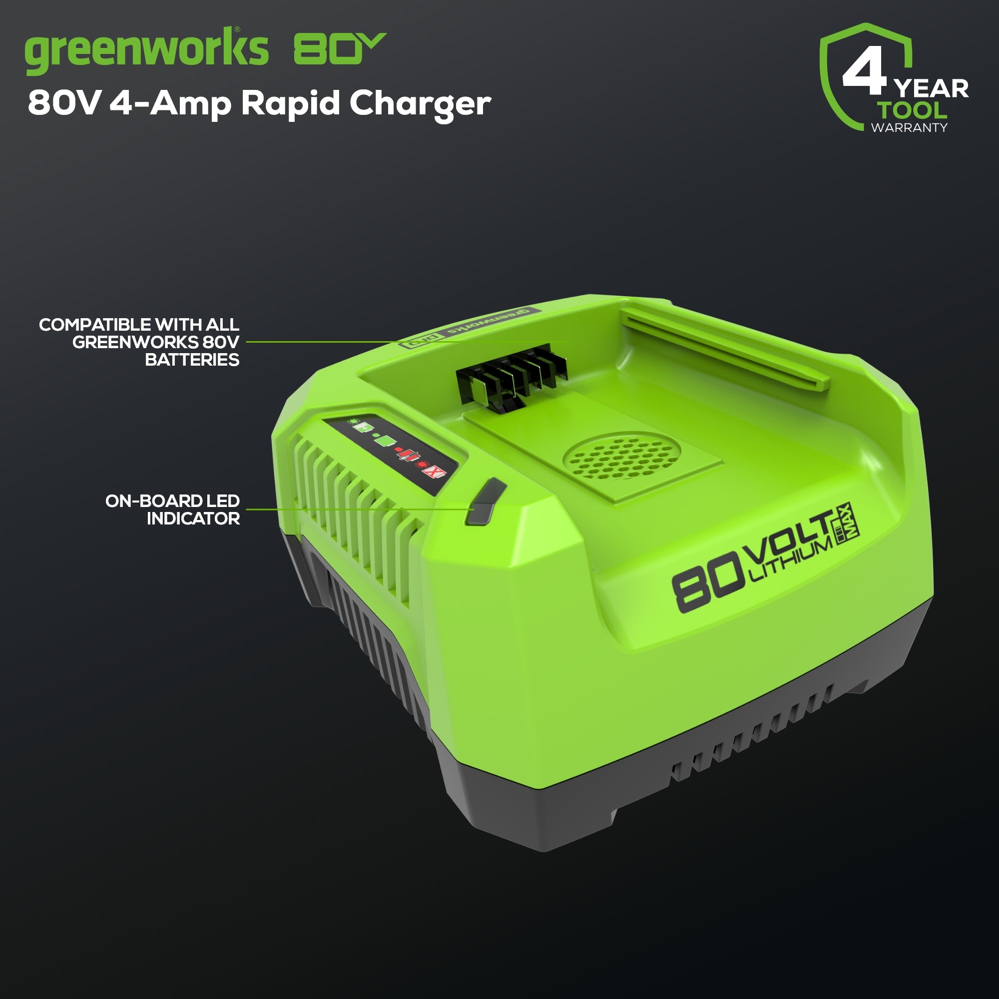 80V 4.0A Rapid Battery Charger