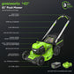 40V 21" Cordless Battery Push Mower w/ 5.0Ah Battery & Charger
