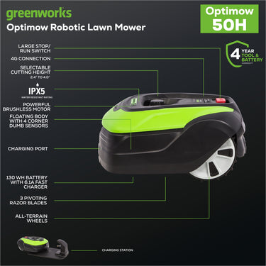 optimow® 50H High Cut Robotic Lawn Mower