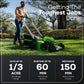 40V 21" Cordless Battery Self-Propelled Lawn Mower w/ (1) 5.0Ah USB Batteries & Charger