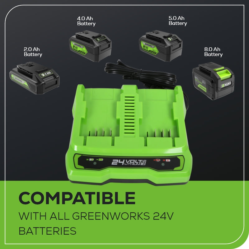 24V 2A Dual Port Battery Charger