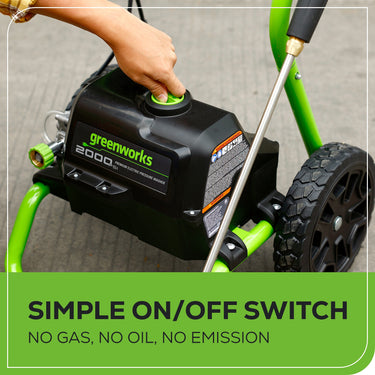 2000 PSI 1.1 GPM Cold Water Electric Pressure Washer (Green Frame)