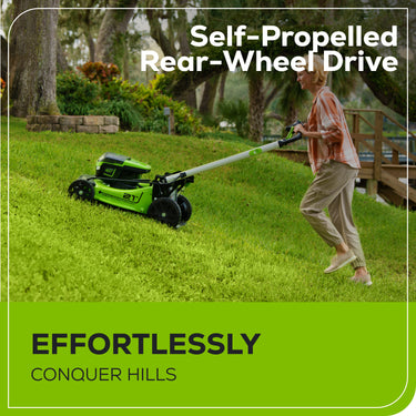 60V 21" Cordless Battery Self-Propelled Lawn Mower w/ Two (2) 4.0Ah Batteries & Dual Port Charger