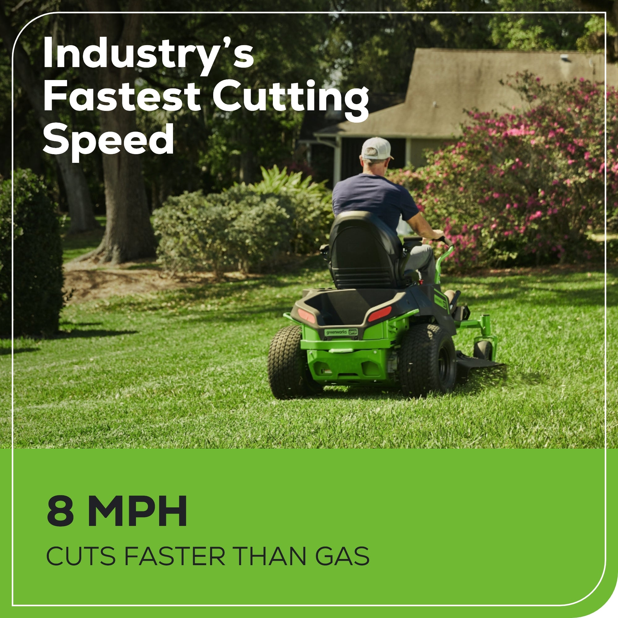 60V 42" Cordless Battery CrossoverZ Zero Turn Riding Lawn Mower 3-Tool Combo Kit w/ (6) 8Ah Batteries, One(1) 2.5Ah Battery & Four (4) Chargers