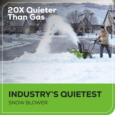 60V 24" Cordless Battery Two-Stage Snow Blower w/ Two (2) 8.0 Ah Batteries & Dual-Port Charger