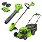 48V (2x24V) 21" Cordless Battery Self-Propelled Mower, 12" String Trimmer & 320 CFM Blower Combo Kit w/ (2) 5.0Ah Batteries & Chargers