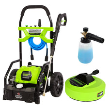 2000 PSI 1.2 GPM Cold Water Electric Pressure Washer w/ 12” Surface Cleaner and Premium Foam Cannon