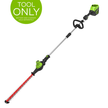 80V 20" Cordless Battery Pole Hedge Trimmer (1.2" cut, 3200 SPM), Tool-Only