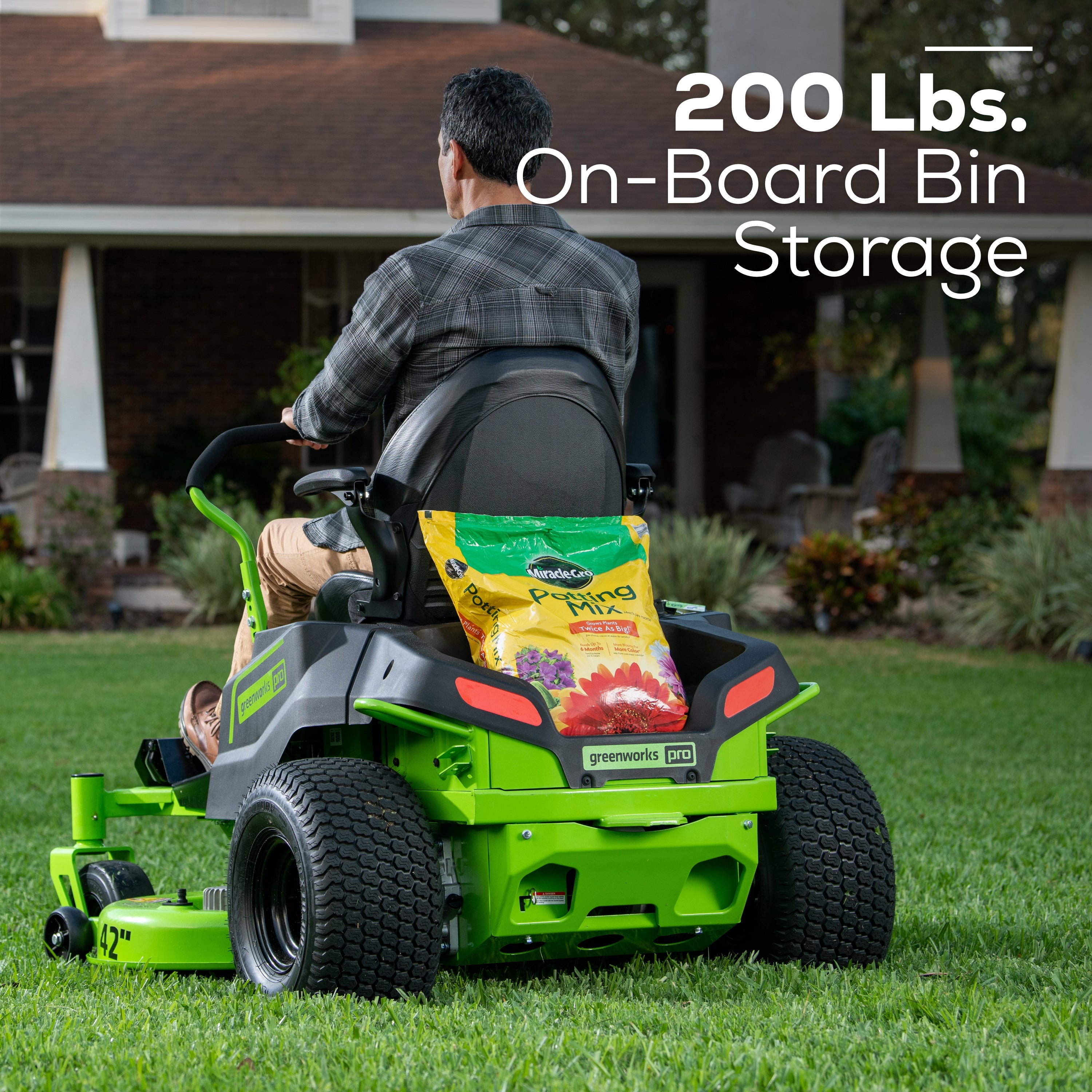 80V 42" Cordless Battery CrossoverT Riding Lawn Mower w/ Six (6) 5.0Ah Batteries and Three (3) Dual Port Turbo Chargers