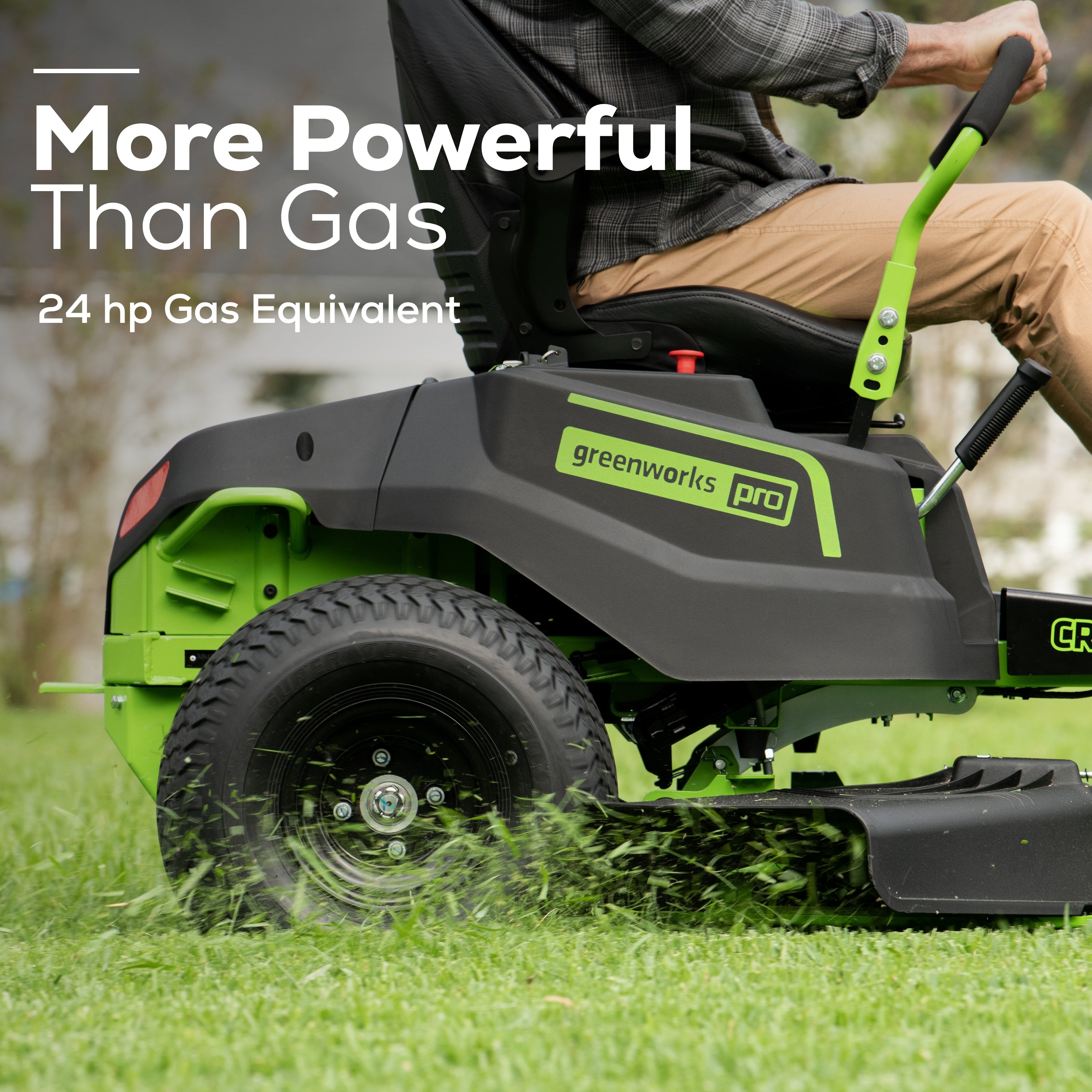 80V 42" Cordless Battery CrossoverT Riding Lawn Mower w/ Six (6) 5.0Ah Batteries and Three (3) Dual Port Turbo Chargers