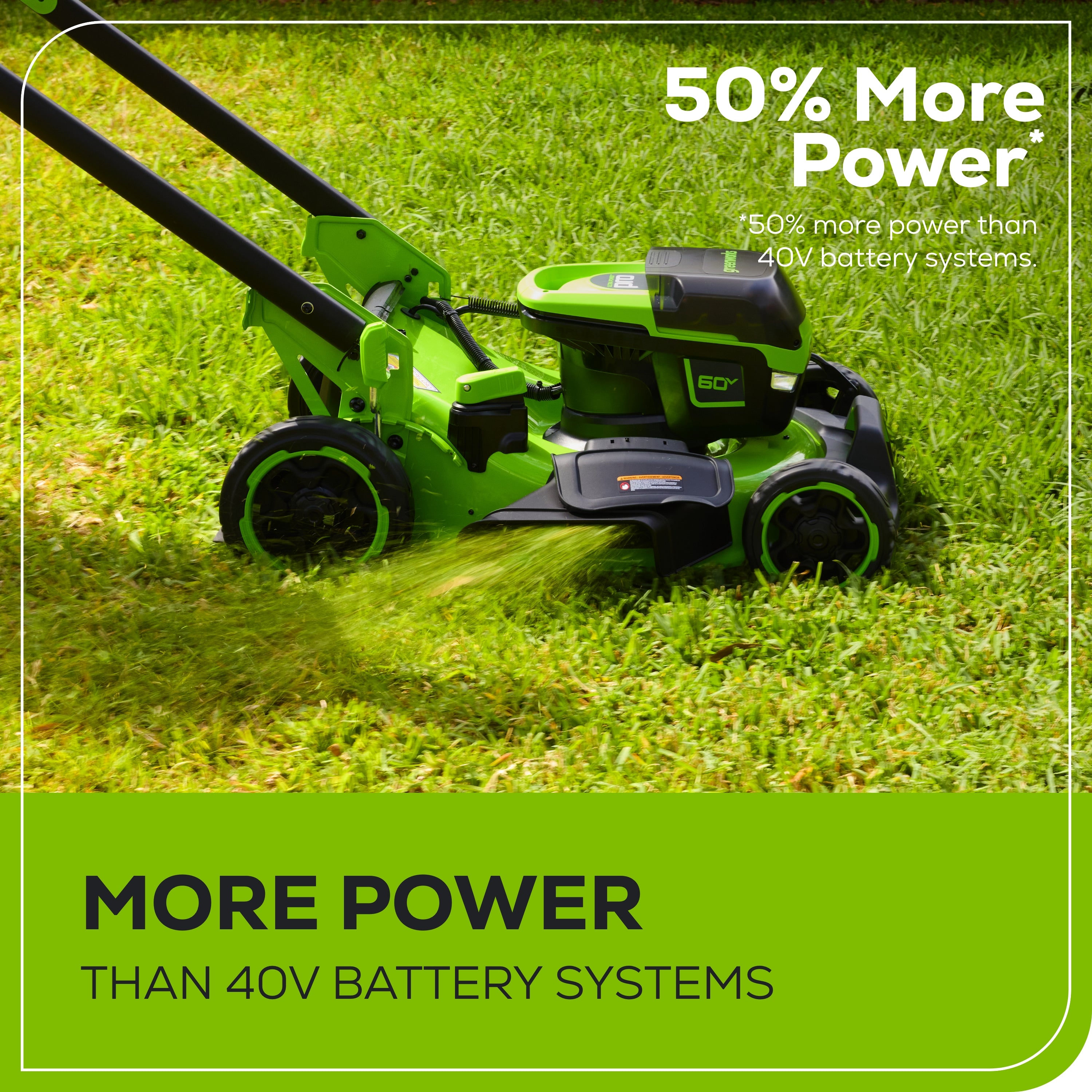 60V 22" Cordless Battery Push Lawn Mower w/ 5.0Ah Battery & Charger