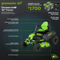 60V 42" Cordless Battery CrossoverT Riding Lawn Mower w/ Four (4) 8.0Ah Batteries and Two (2) Dual Port Turbo Chargers