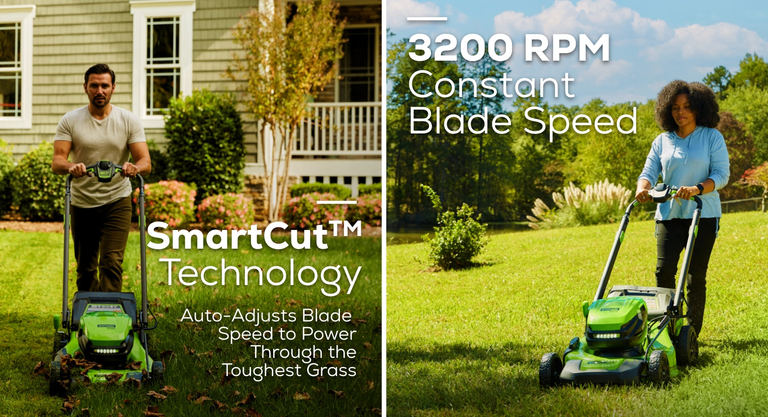 80V 21" Cordless Battery 4-in-1 Self-Propelled Lawn Mower w/ 4.0Ah, 2.0Ah Battery & Rapid Charger (Renewed)