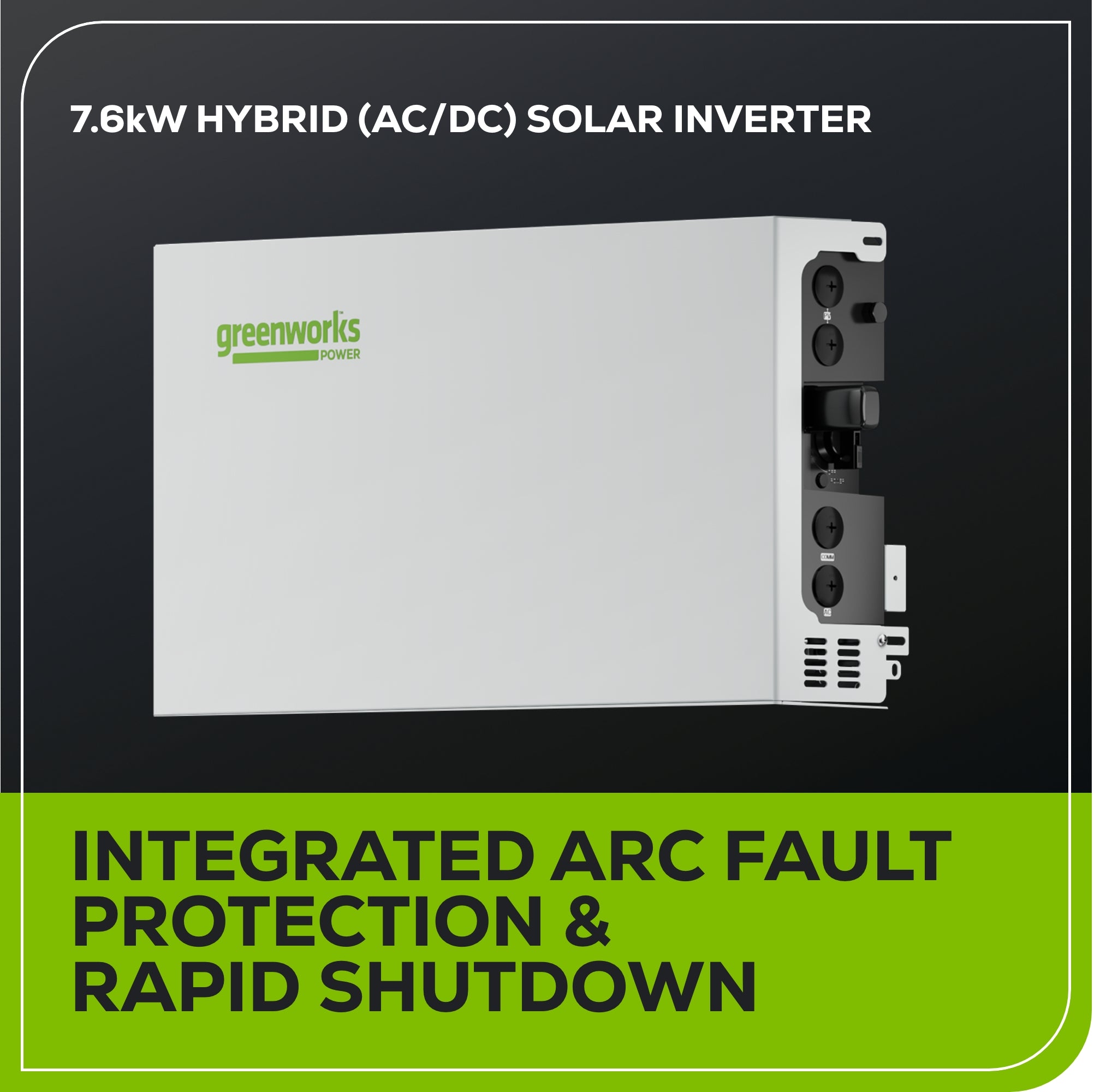 7.6kW Hybrid (AC/DC) Solar Inverter