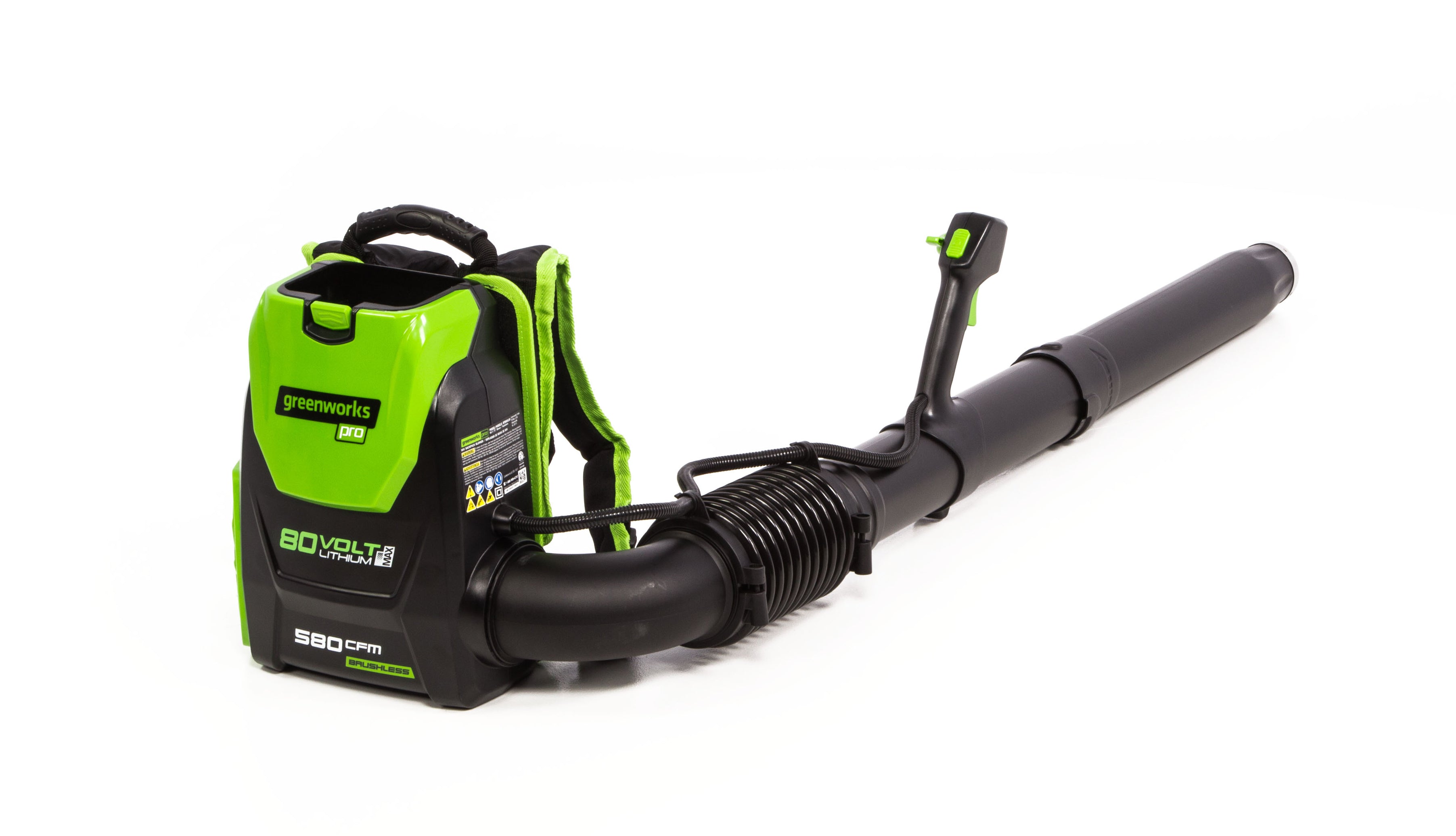 80V 580 CFM Brushless Backpack Blower w/ 2.5Ah Battery & Charger