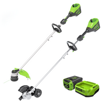 60V 16" String Trimmer and 8" Edger Combo Kit w/ 2.0Ah Battery & Charger