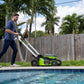 48V (2x24V) 21" Cordless Battery Brushless Self-Propelled Mower w/ (2) 5.0Ah USB Batteries & 4A Dual Port Charger