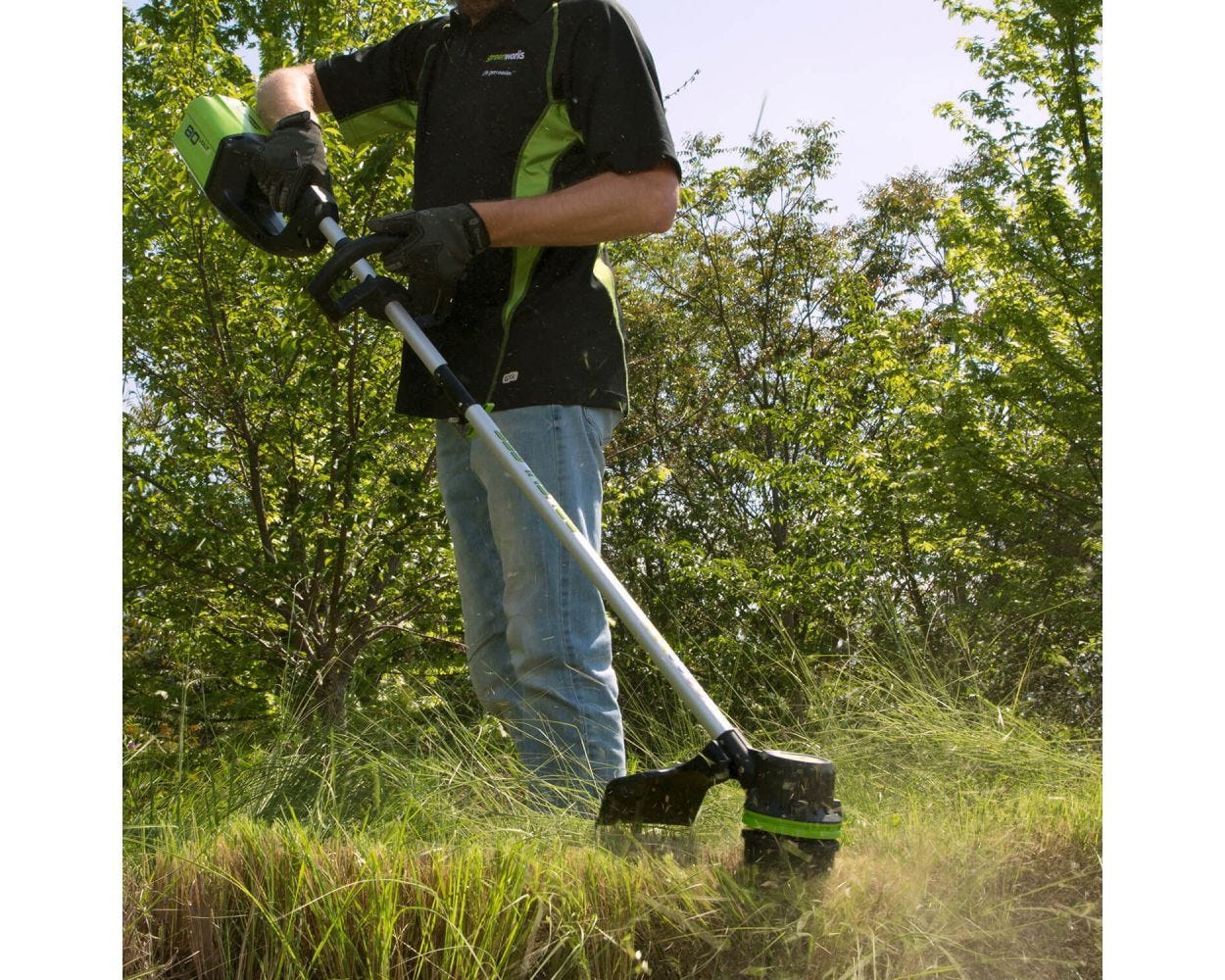 80V Cordless 16" Brushless String Trimmer | Greenworks Pro