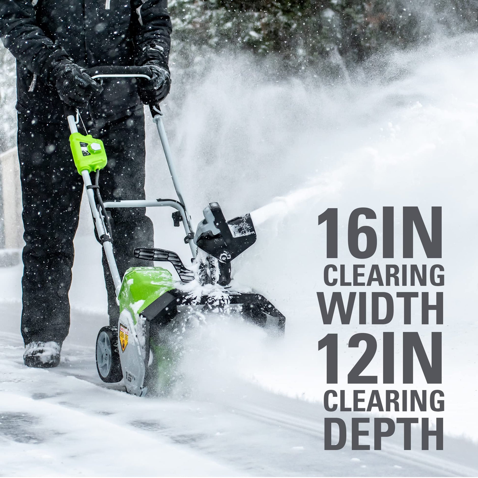 Greenworks 40V (75+ Compatible Tools) 12” Cordless Snow Shovel, 4.0Ah  Battery and Charger Included