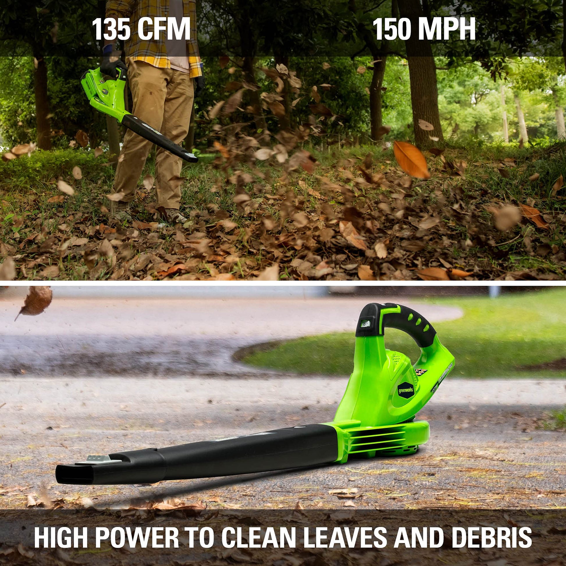 BLACK+DECKER 40V MAX Cordless Leaf Blower, Lawn Sweeper, 125 mph