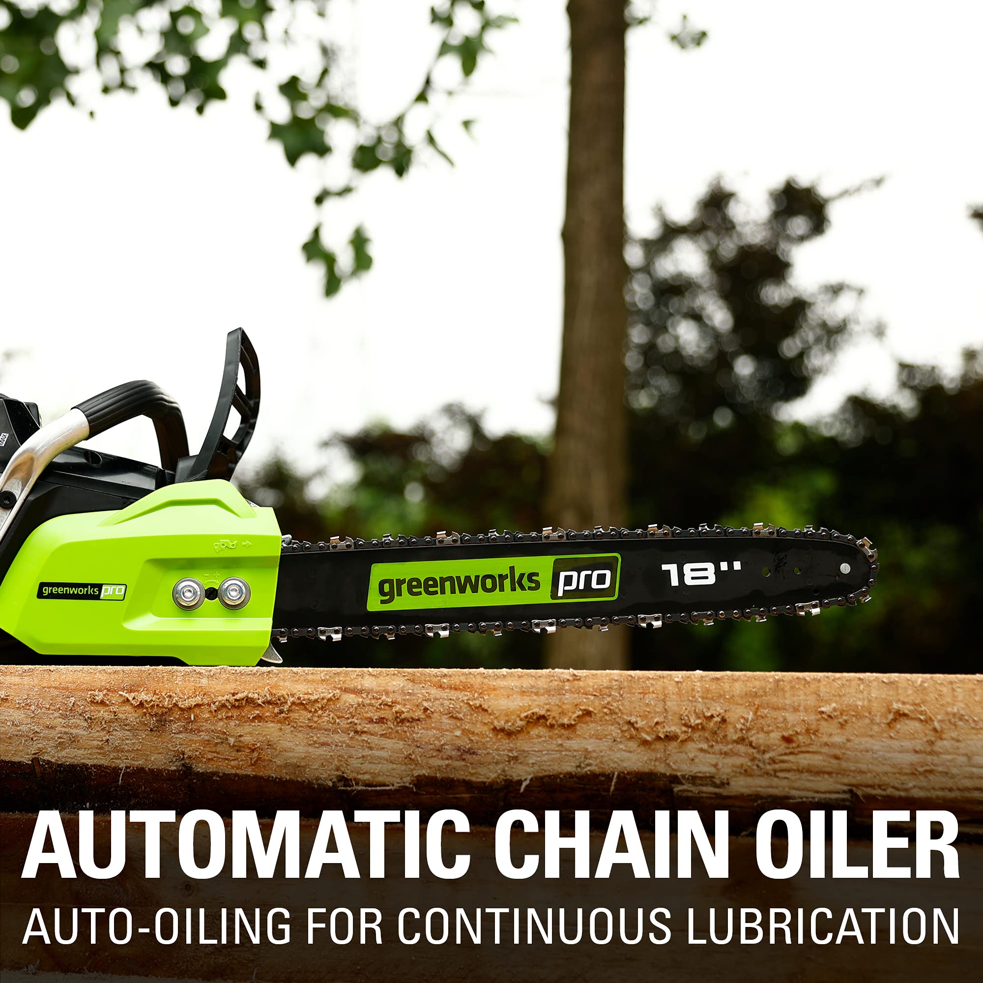 80V 18" Cordless Battery Chainsaw & 10" Pole Saw Combo Kit w/ (2) 2.0Ah Batteries & (2) Chargers.