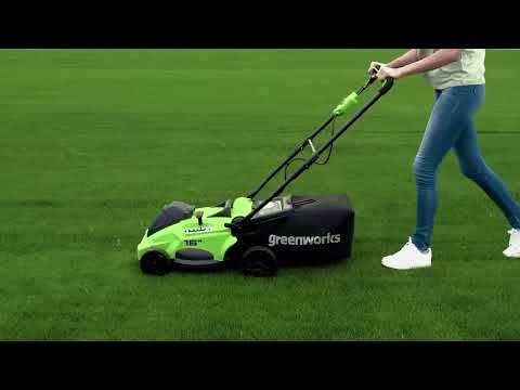 40V 16" Cordless Battery Brushless Push Lawn Mower w/ 4.0Ah Battery & Charger