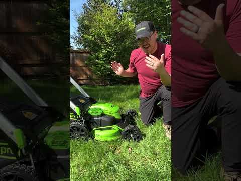 60V 25" Cordless Battery Dual Blade Self-Propelled Lawn Mower w/ Two (2) 4.0Ah Batteries & Dual-Port Charger