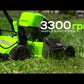 60V 19" Cordless Battery Push Lawn Mower w/ 5.0Ah Battery & Charger