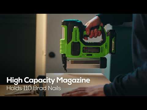 24V 18GA Brad Nailer w/ 2.0Ah Battery & Charger