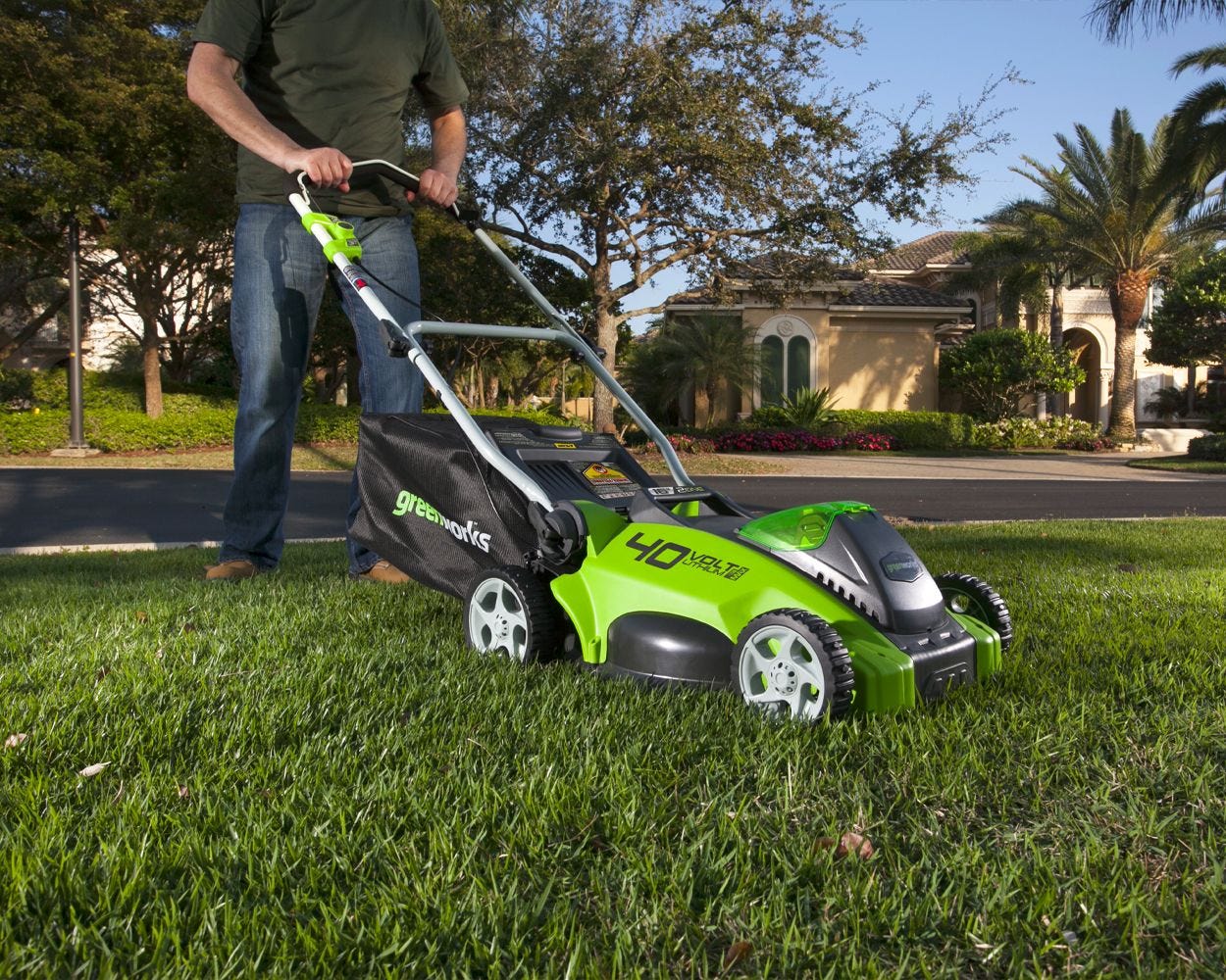 Greenworks electric lawn outlet mower