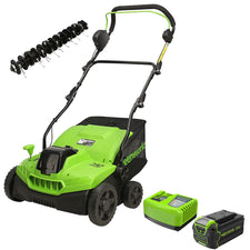 40V 14" Cordless Dethatcher / Scarifier w/ 5.0Ah Battery & Rapid Charger