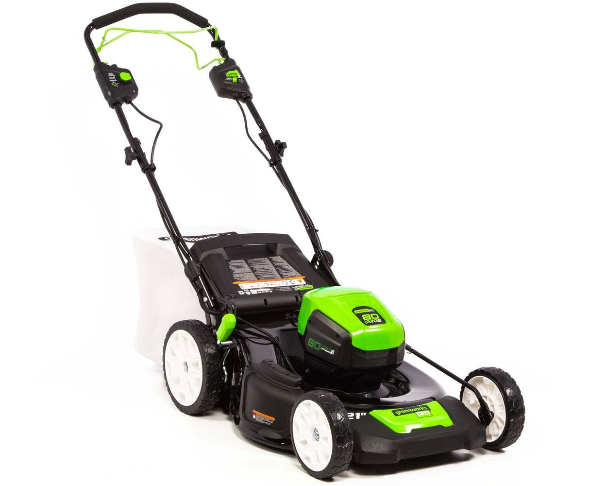 80V 21-Inch Self-Propelled Cordless Lawn Mower | Greenworks Pro