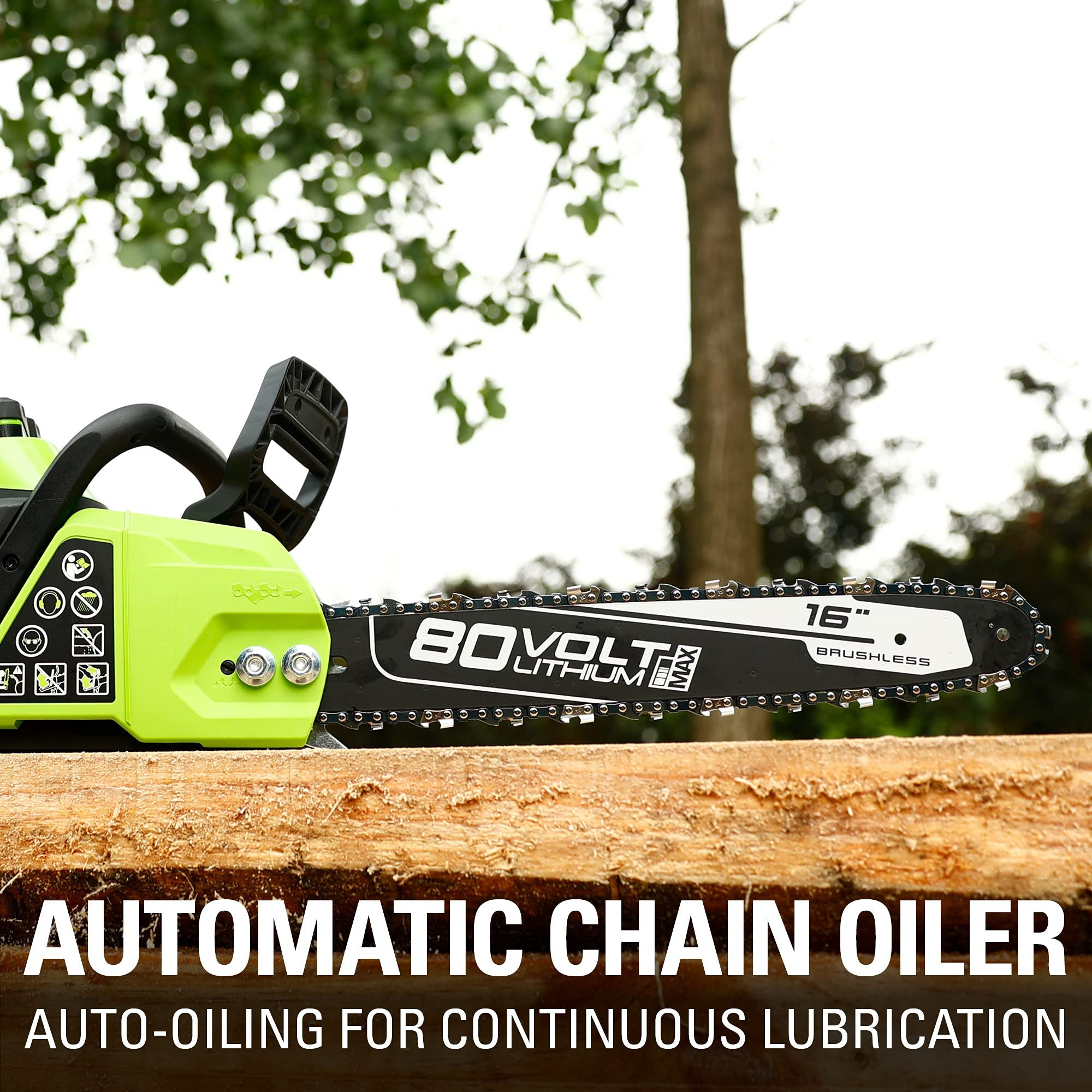 80V 16" Cordless Battery Chainsaw (Tool Only)