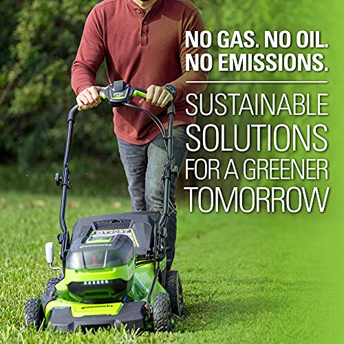 48V (2x24V) 20" Cordless Battery Push Mower w/ (2) 4.0Ah Batteries & Charger