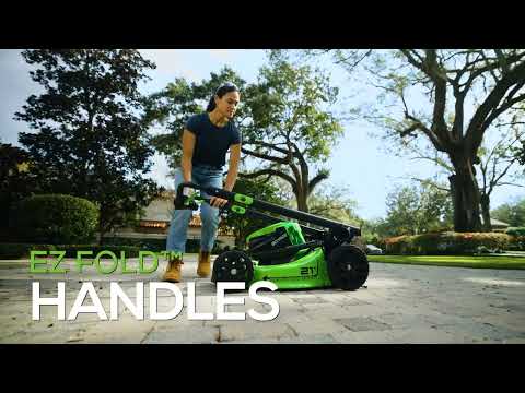 Cordless Electric Lawn Mower with Removable Battery
